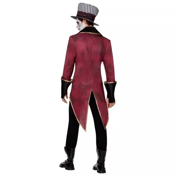 NWT Spirit Halloween Adult Large Sinister Ringmaster Complete Costume Circus New - Picture 2 of 7
